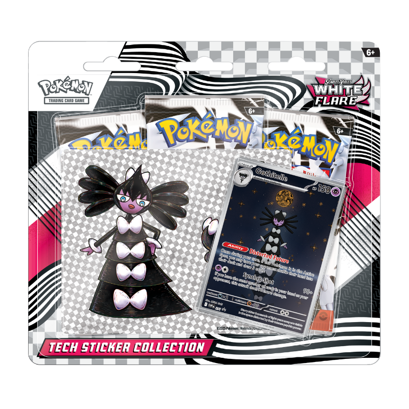 Pokémon TCG White Flare kolekce samolepek pro sběratele